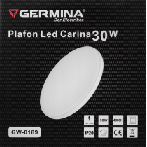 Germina LED prisadené stropné svietidlo 30W okrúhle - neutrálna biela