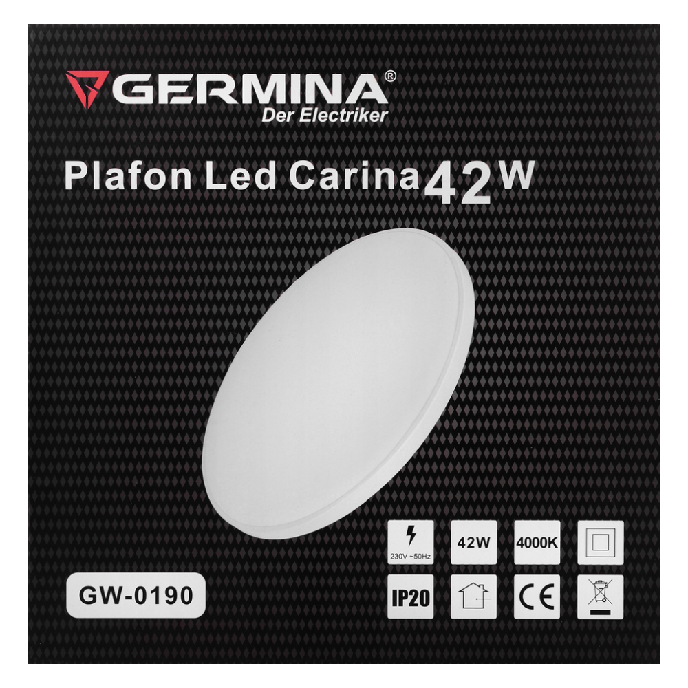 Germina LED prisadené stropné svietidlo 42W okrúhle - neutrálna biela