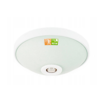 BERGE LED stropné svietidlo 2x E27 s pohybovým senzorom AURORA