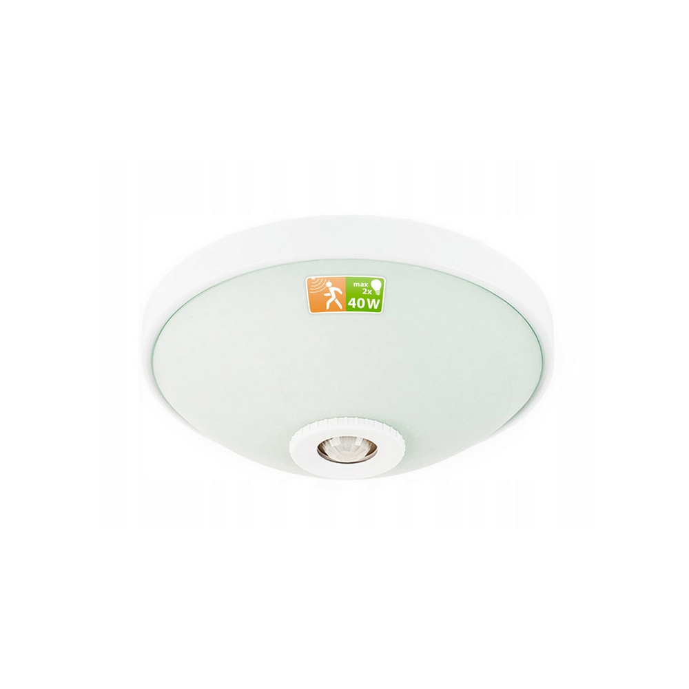 BERGE LED stropné svietidlo 2x E27 s pohybovým senzorom AURORA