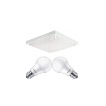 ECOLIGHT LED stropné svietidlo 2xE27 + 2x žiarovka Philips E27 10W