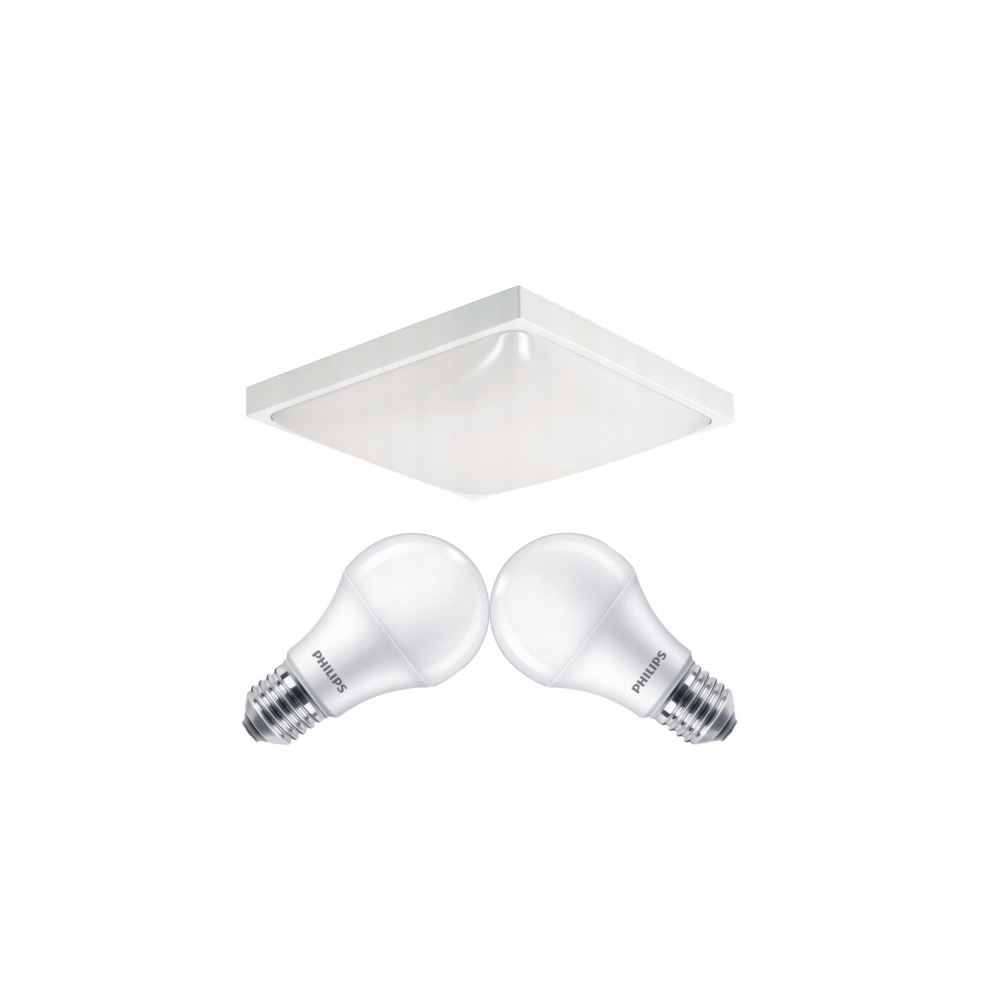 ECOLIGHT LED stropné svietidlo 2xE27 + 2x žiarovka Philips E27 10W