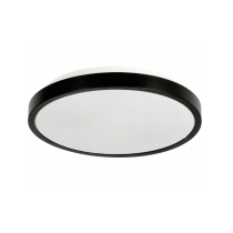 BERGE LED stropné svietidlo 2xE27 IP20 LARI-R BLACK + 2x E27 10W teplá biela sviečka