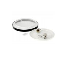 BERGE LED stropné svietidlo 2xE27 IP20 LARI-R BLACK + 2x E27 10W teplá biela sviečka