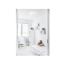 ECOLIGHT LED stropné svietidlo 2xE27 s pohybovým senzorom - sklo