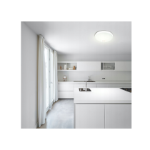 ECOLIGHT LED stropné svietidlo 2xE27 s pohybovým senzorom - sklo