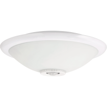 ECOLIGHT LED stropné svietidlo 2xE27 s pohybovým senzorom - sklo