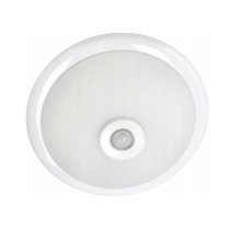 ECOLIGHT LED stropné svietidlo 2xE27 s pohybovým senzorom - sklo