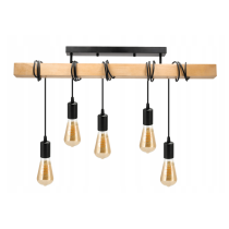 BERGE LED závesné stropné svietidlo 5x E27 Loft
