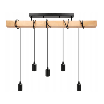 BERGE LED závesné stropné svietidlo 5x E27 Loft