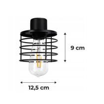 BERGE LED závesné stropné svietidlo drevený trám 2xE27 Loft Luster Spring