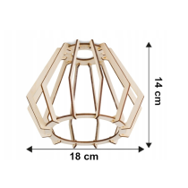BERGE LED závesné stropné svietidlo, drevený trám, 2xE27, brilantný drevený luster