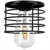 BERGE LED závesné stropné svietidlo, drevený trám, 3xE27, loft pružina
