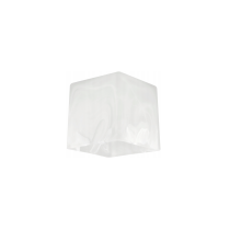 BERGE LED závesné stropné svietidlo, drevený trám, 3xE27, loft, mliečna kocka - biela