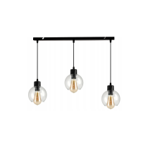 BERGE Nastaviteľné LED stropné svietidlo 3x E27 sklenená guľa
