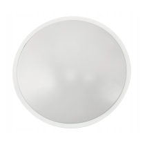 BERGE Okrúhle biele prisadené stropné svietidlo N/T 2x E27 + 2x LED žiarovka