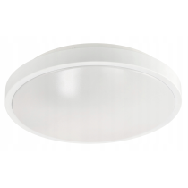 BERGE Okrúhle biele prisadené stropné svietidlo N/T 2x E27 + 2x LED žiarovka