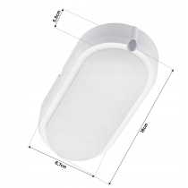 BERGE Prisadené stropné LED svietidlo 24W - neutrálna biela