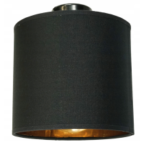 BERGE Závesné stropné svietidlo LED drevený trámový 2xE27 Luster Loft Lampshade Gold