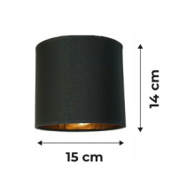BERGE Závesné stropné svietidlo LED drevený trámový 2xE27 Luster Loft Lampshade Gold