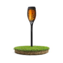 BERGE LED solárna lampa s dekoratívnym plameňom