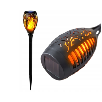 BERGE LED solárna lampa s dekoratívnym plameňom