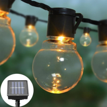 BERGE Solárna lampa 5m + 20 žiaroviek Garden Solar IP44 Vonkajšie