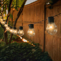 BERGE Solárna lampa 5m + 20 žiaroviek Garden Solar IP44 Vonkajšie