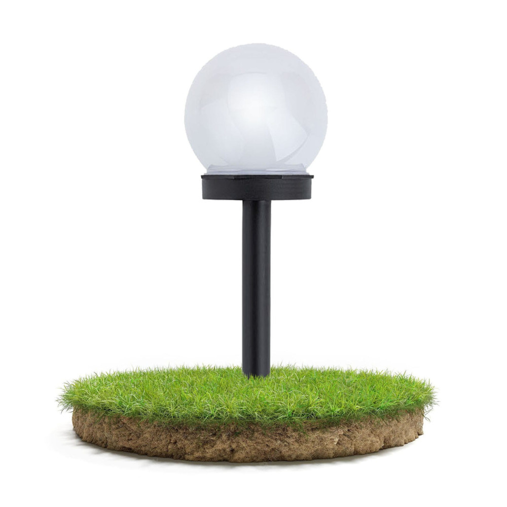 BERGE Solárna záhradná lampa WHITE BALL