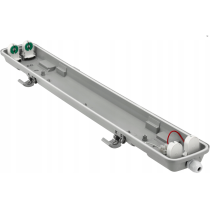 BERGE Hermetické svietidlo 60cm + 2x LED trubica studená biela