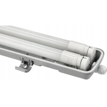 BERGE Hermetické svietidlo 60cm + 2x LED trubica studená biela