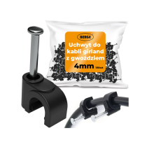 BERGE Girland háčiky, káble s klincom 4 mm 100 ks