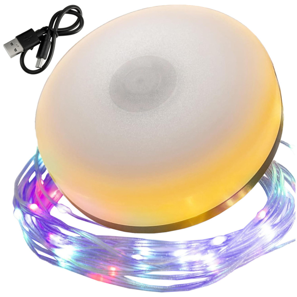 BERGE Kempingová lampa nabíjacia LED girlanda na rolke 10m RGB IPX4