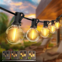 BERGE LED záhradná girlanda - svetelná reťaz - 20m - 60x žiarovka G40 - 230V