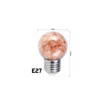BERGE Soľná LED žiarovka E27-4W G45 - na girlande