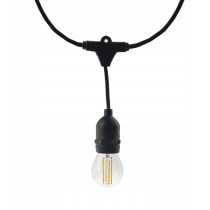BERGE Záhradná girlanda 15m + 16x 1W LED žiarovka