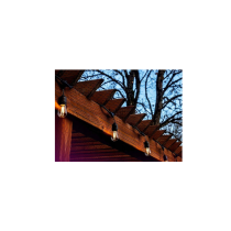BERGE Záhradná girlanda 15m + 16x 1W LED žiarovka