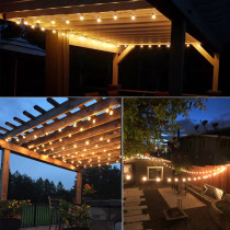 BERGE Záhradná girlanda 30m - 100x LED žiarovka G40 230V
