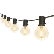 BERGE Záhradná girlanda 30m - 100x LED žiarovka G40 230V