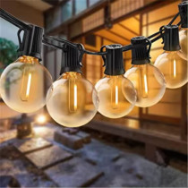 BERGE Záhradná girlanda 30m - 100x LED žiarovka G40 230V