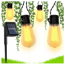 BERGE Záhradná solárna girlanda 10 LED 5 metrov