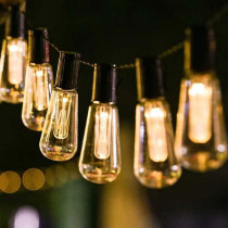 BERGE Záhradná solárna girlanda 20 LED 5 metrov Solárne žiarovky na balkón