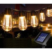 BERGE Záhradná solárna girlanda 20 LED 5 metrov Solárne žiarovky na balkón