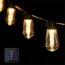 BERGE Záhradná solárna girlanda 20 LED 5 metrov Solárne žiarovky na balkón