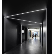 ECO LIGHT - Hliníkový profil do sadrokartónu 2m, elox + opálové tienidlo + 2x krytky