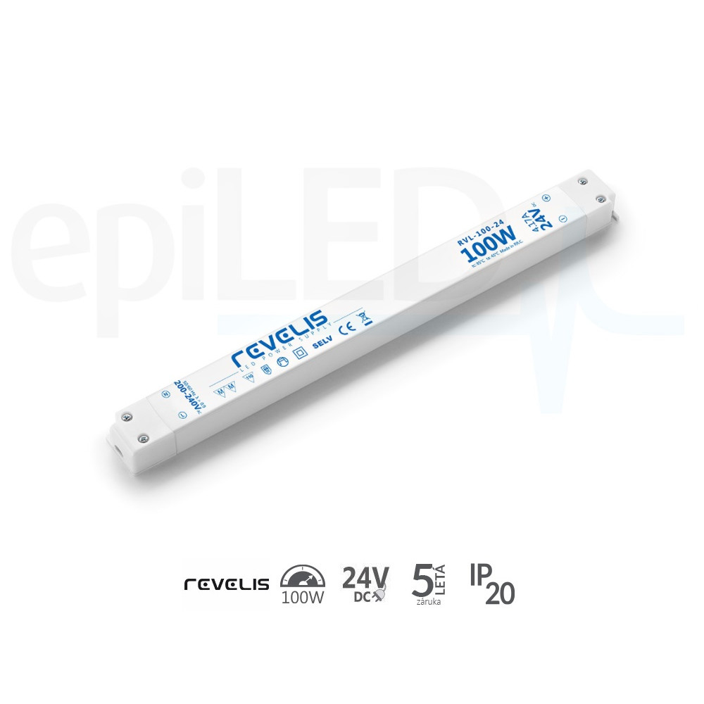 REVELIS - napájací zdroj typ RVL-100-24 – 100W - 24V DC