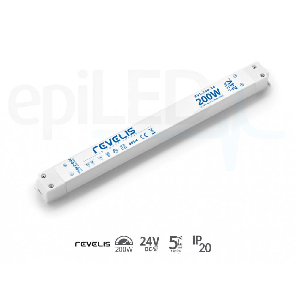 REVELIS - napájací zdroj typ RVL-200-24 – 200W - 24V DC