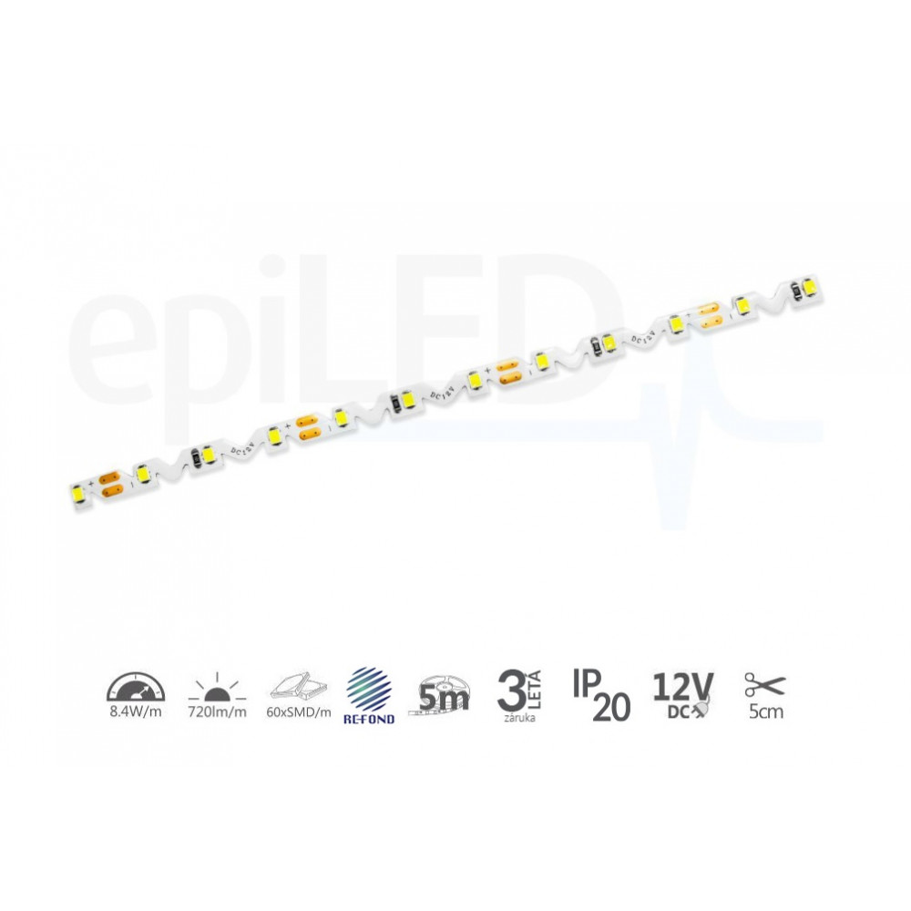 ZigZag / 8,4W / 60 LED / IP20 - 6500°K (5m)