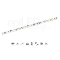epiLED - 5m LED pásik LineStrip-240 - 10W, 240xSMD, 8mm, IP20, 24V DC - Denná biela (WH) / 6500°K