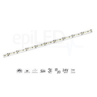 epiLED - 5m LED pásik LineStrip-240 - 17.2W, 240xSMD, 8mm, IP20, 24V DC - Teplá biela (WW) / 3000°K